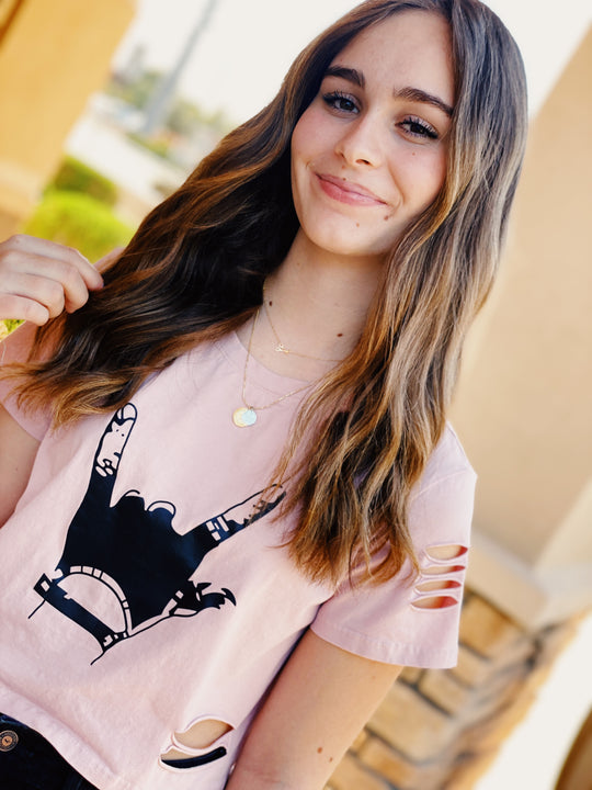 Teen Girl wearing Stella Posh Necklace