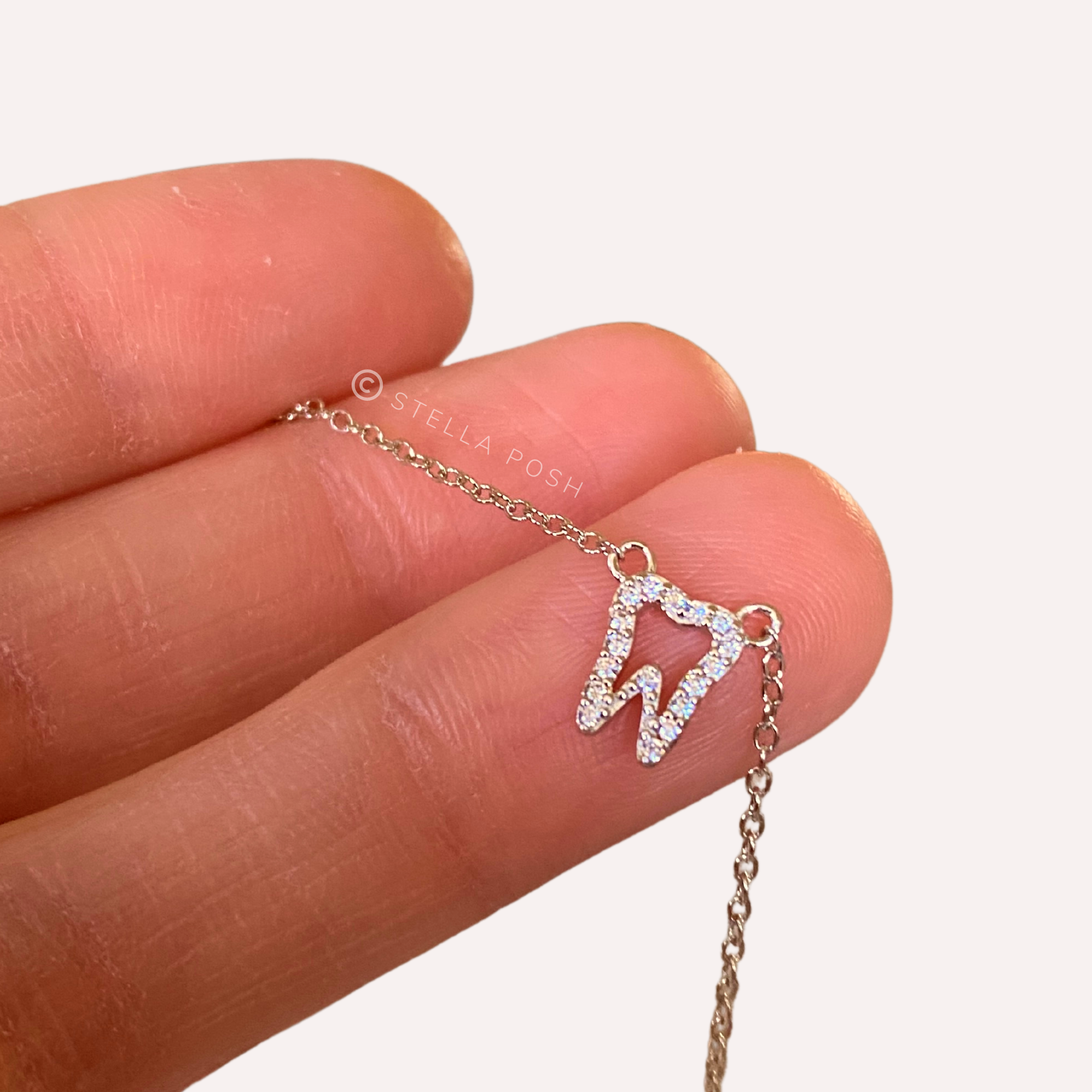 Dainty Tooth Necklace Tiny Tooth Jewelry STELLA POSH Stella Posh