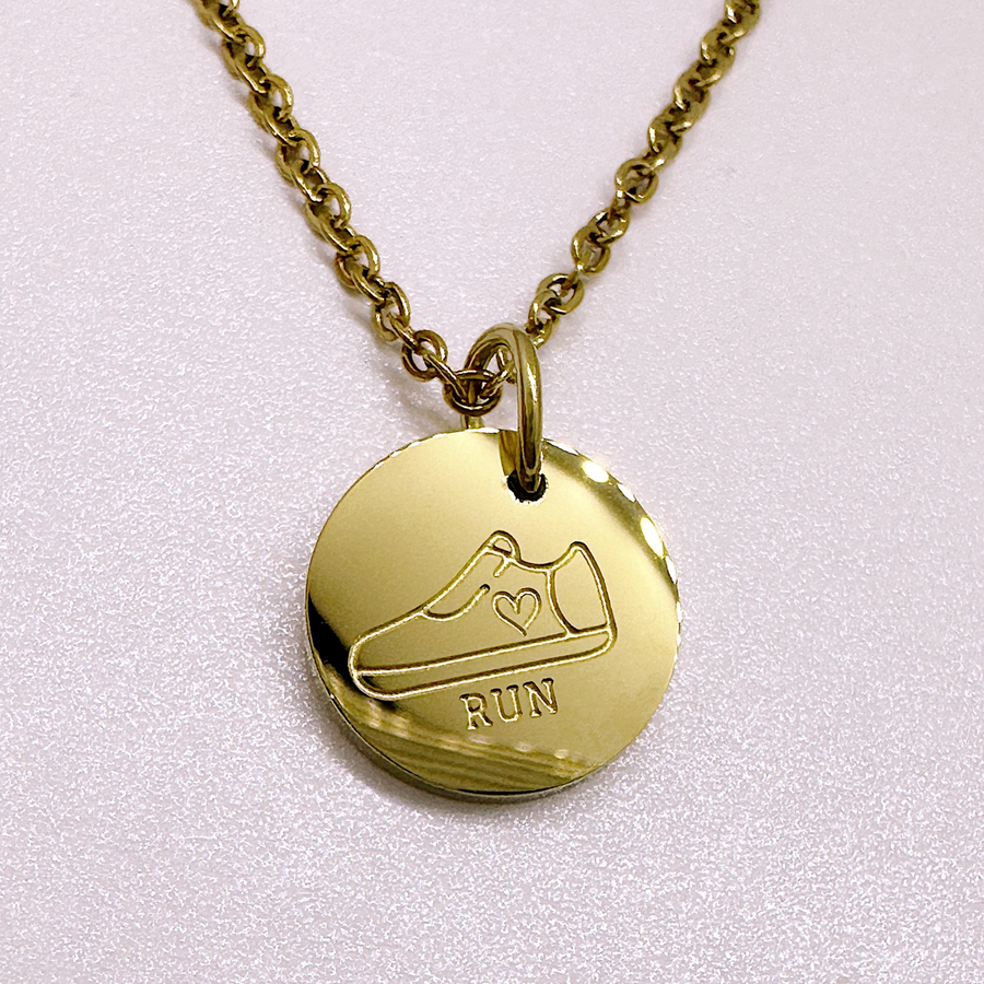 Dainty running shoe necklace - gift for runner
