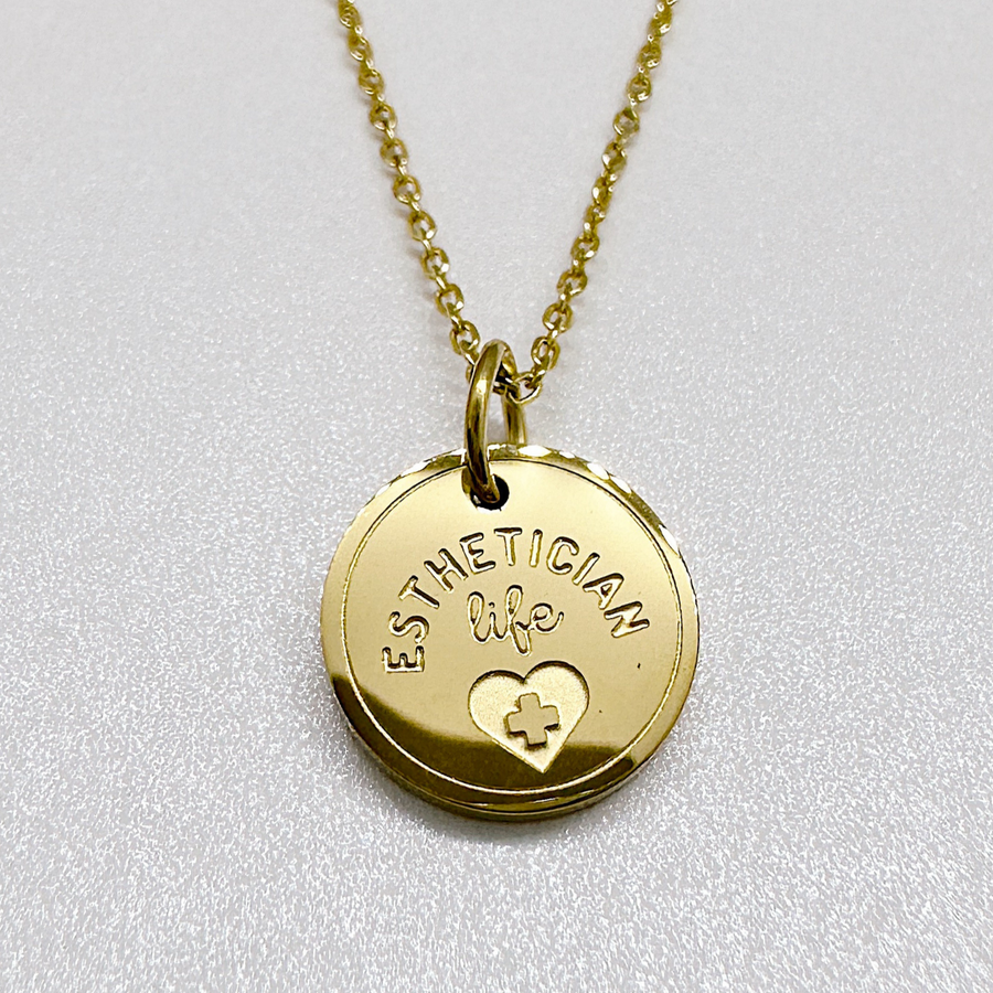 Esthetician necklace - gift for aesthetician