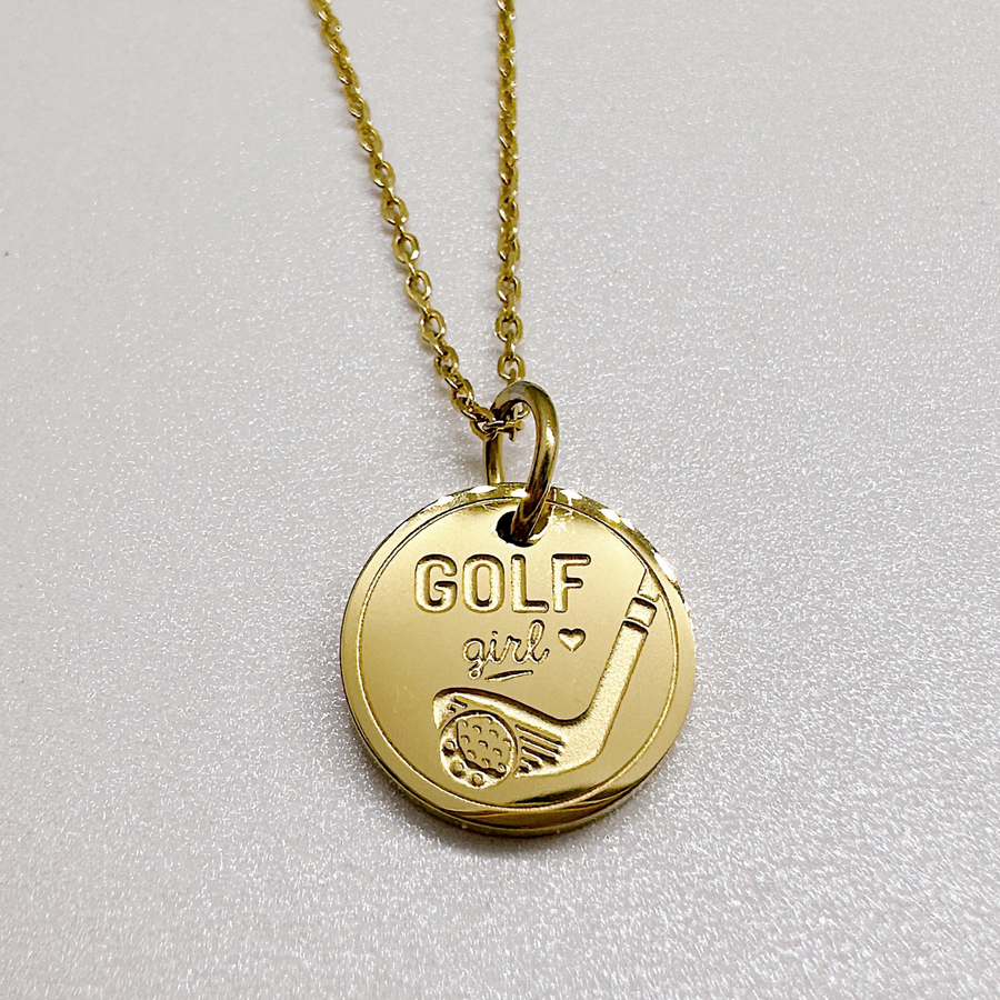 Dainty women's golf necklace - gift for golf girl