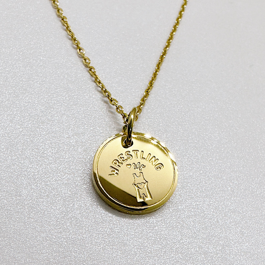 Wrestling necklace for her - gift for wrestler or wrestling mom