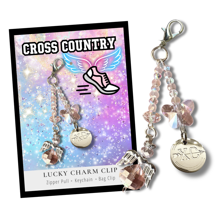 Cross Country Charm Clip with 'Cross Country' charm, that PERFECT little something.