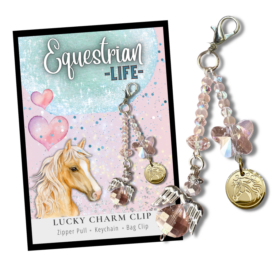 Equestrian Life Charm Clip with 'Horse' charm, the PERFECT little something.
