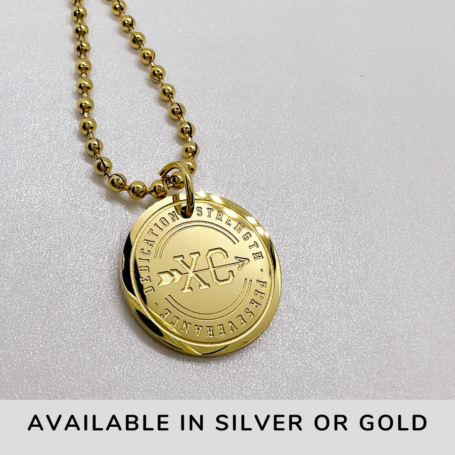 Available in silver or gold.
