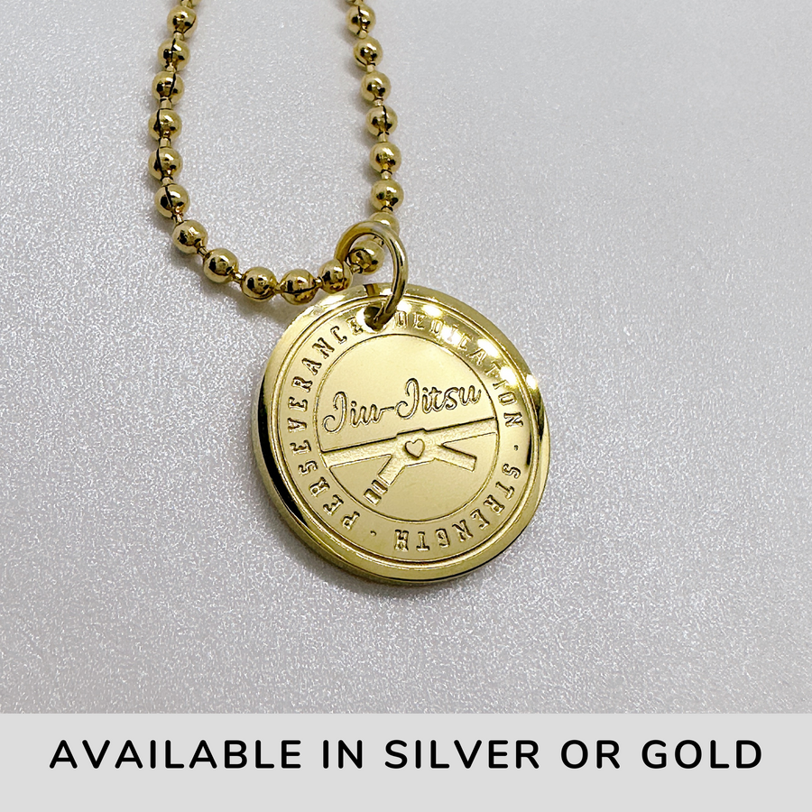 Available in silver or gold.