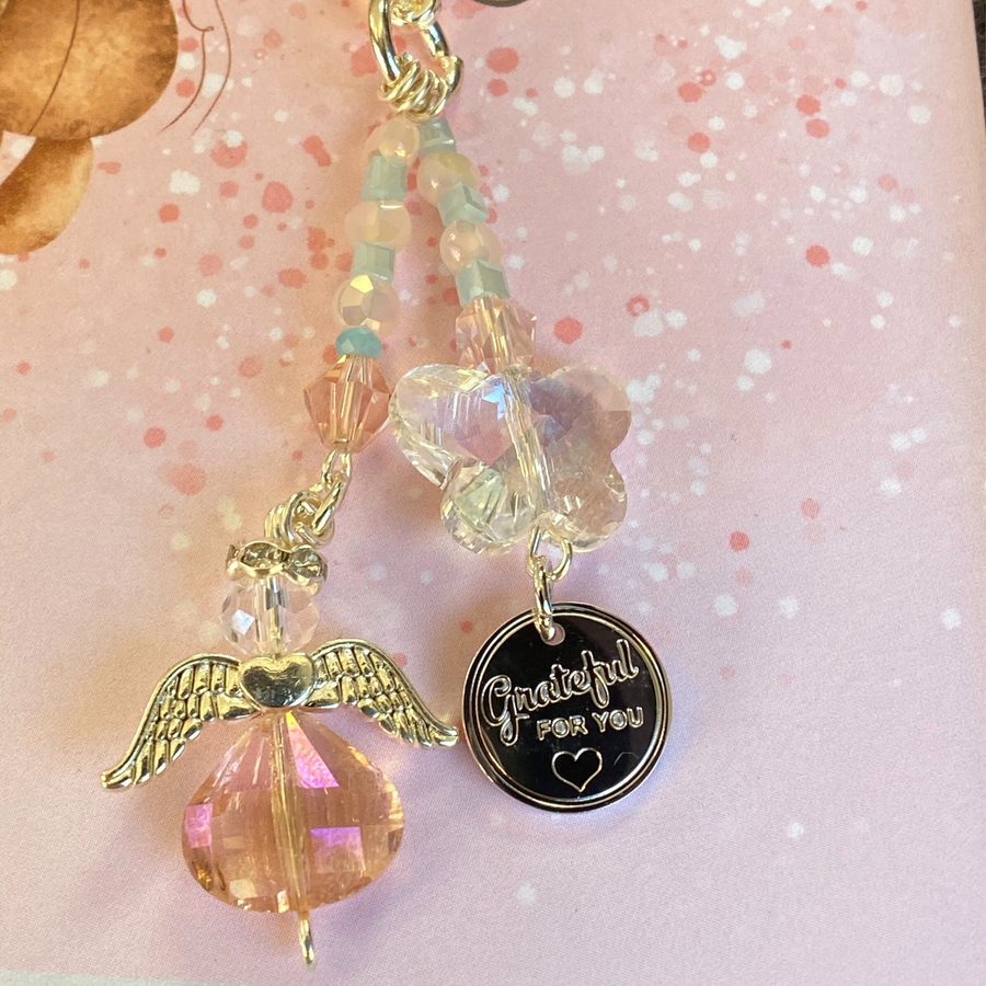 Thank You Charm Clip with 'Grateful for You' with a heart, charm, that PERFECT little something!