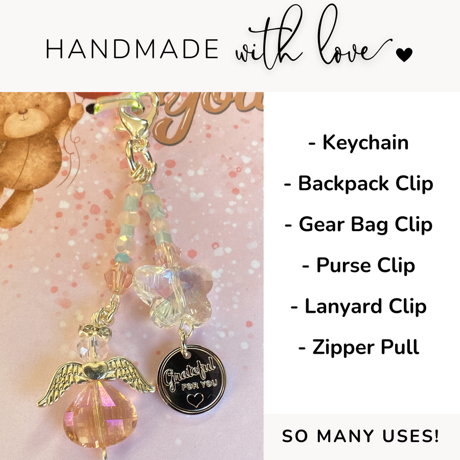 So Many Uses, Thank You Charm Clip, handmade with love!