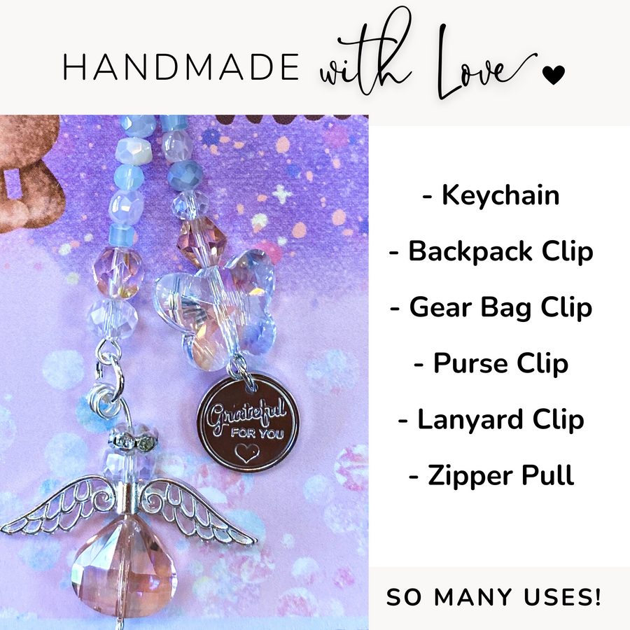 So Many Uses! Grateful Charm Clip, handmade with love!