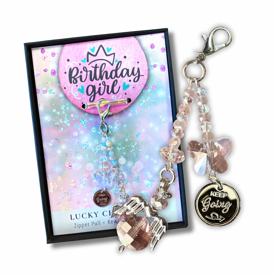 Birthday Girl Charm Clip, 'Keep Going' charm, that PERFECT little something!