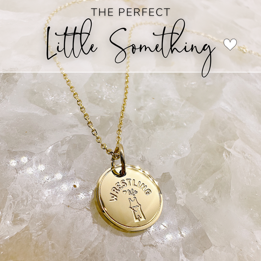 That perfect little something disc charm necklace. 