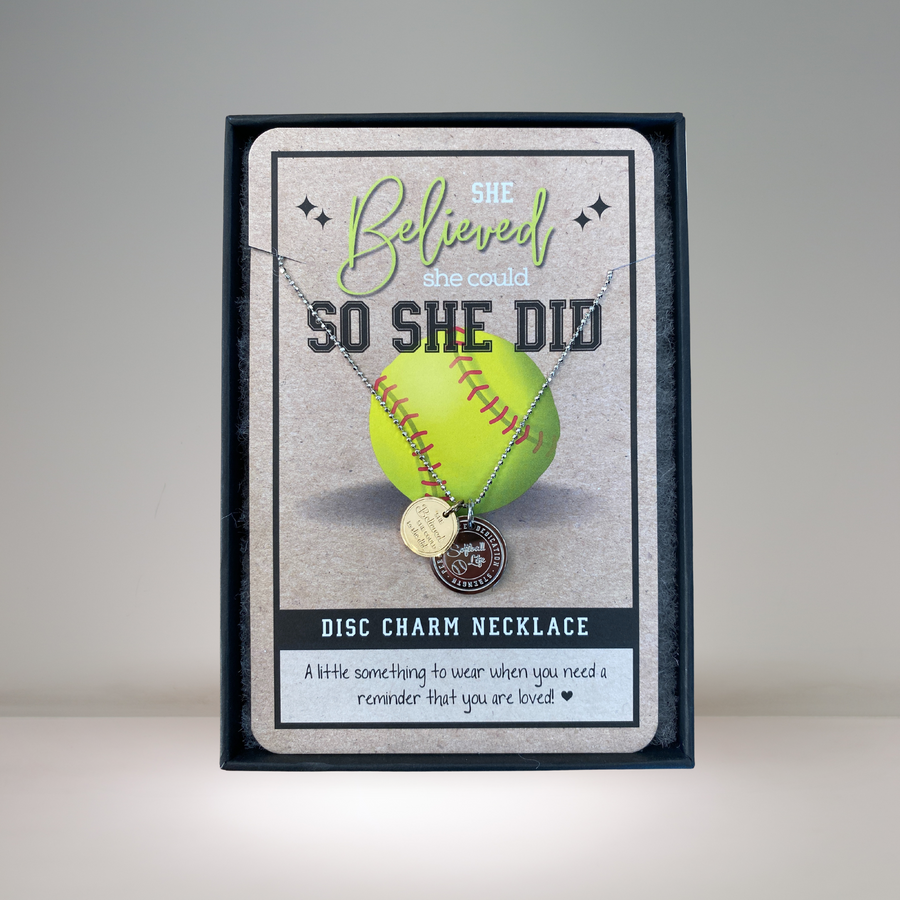 Softball Charm Necklace