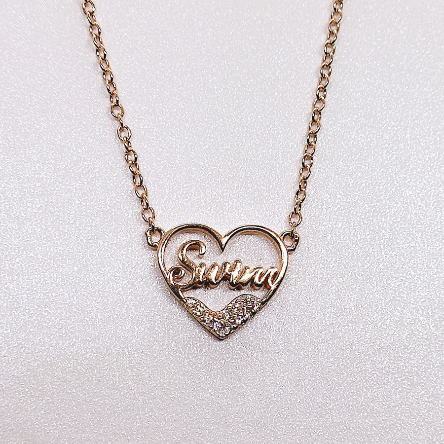 Dainty Swim Necklace - Solid .925 Sterling Silver
