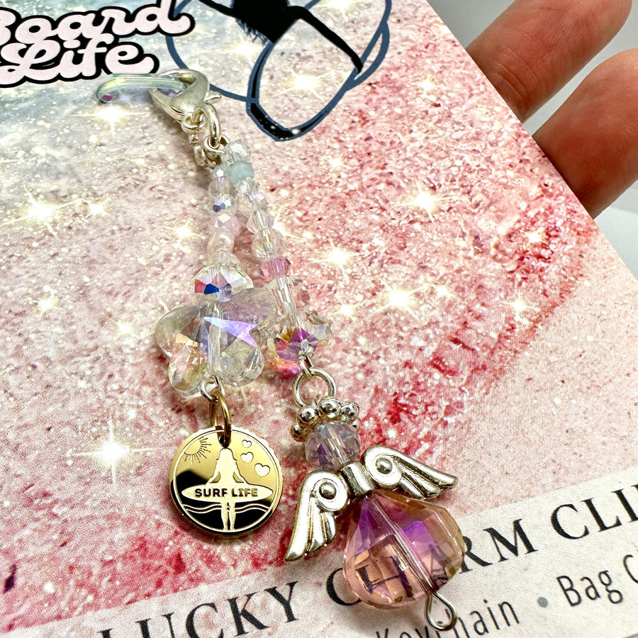 Board Life Charm Clip with 'Surf Life or SUP Girl' charm, the PERFECT little something.
