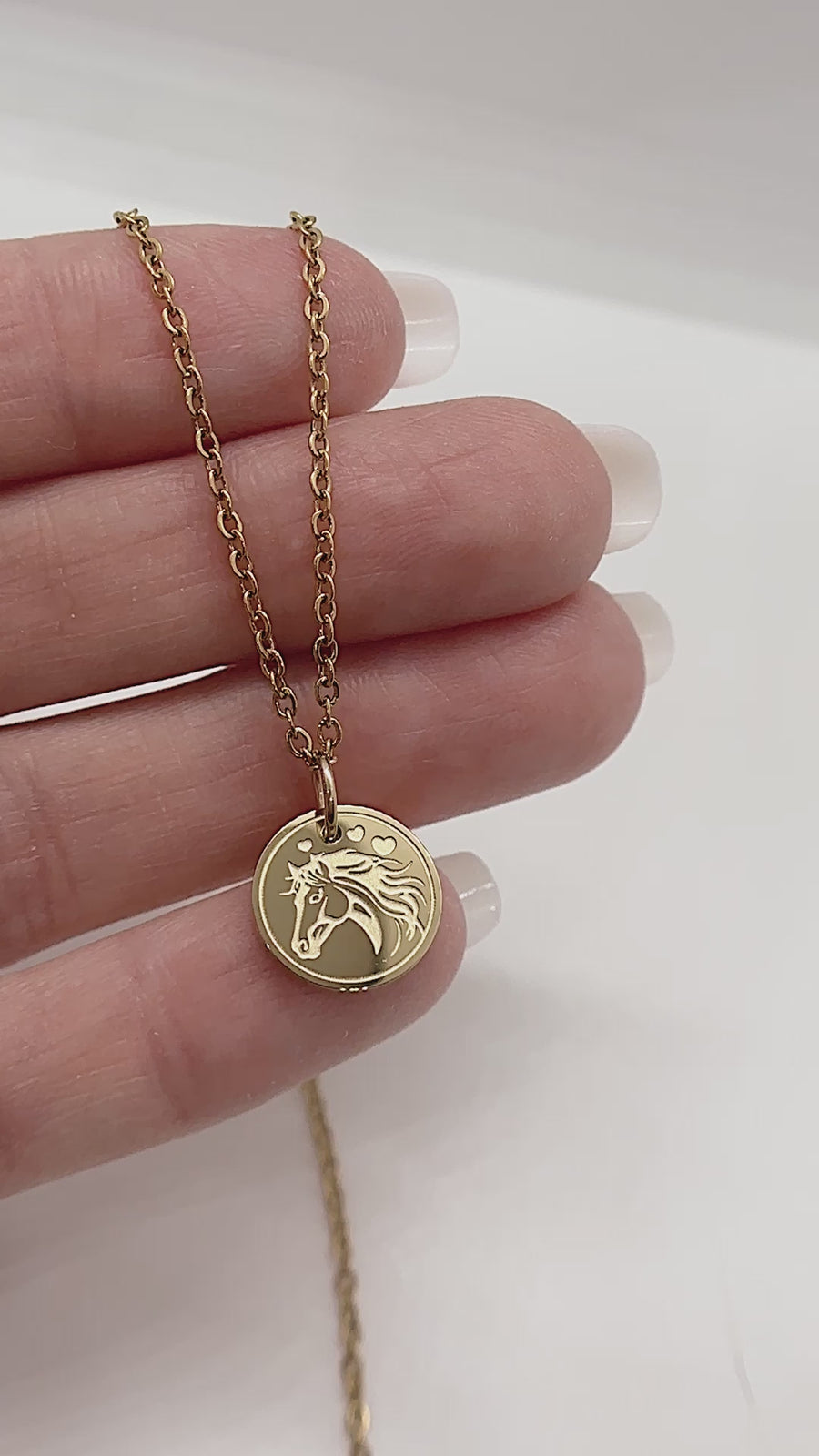 Dainty Horse Necklace - Hypoallergenic and Tarnish-Resistant