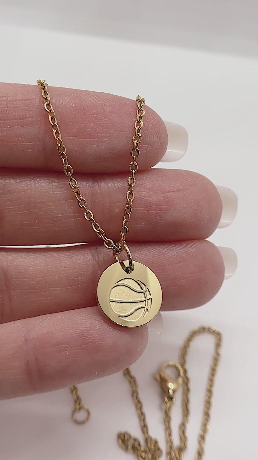 Basketball Necklace - Hypoallergenic and Tarnish-Resistant