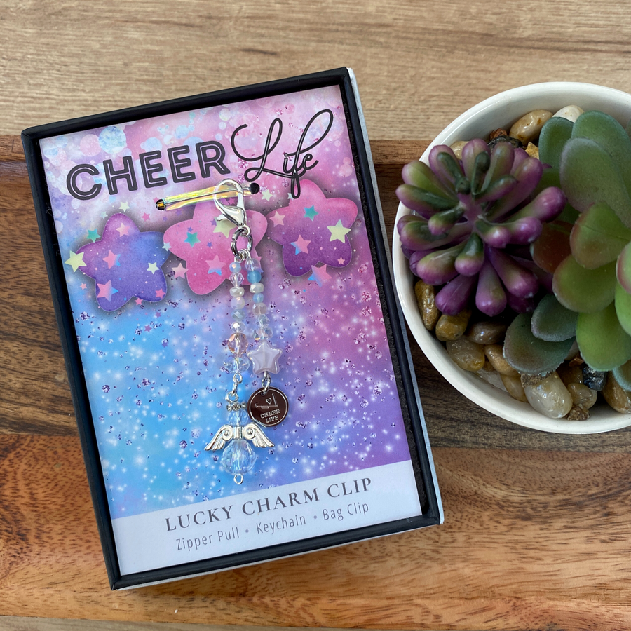 Cheer Life Charm Clip, with Megaphone-Cheer Life charm, that PERFECT little something!