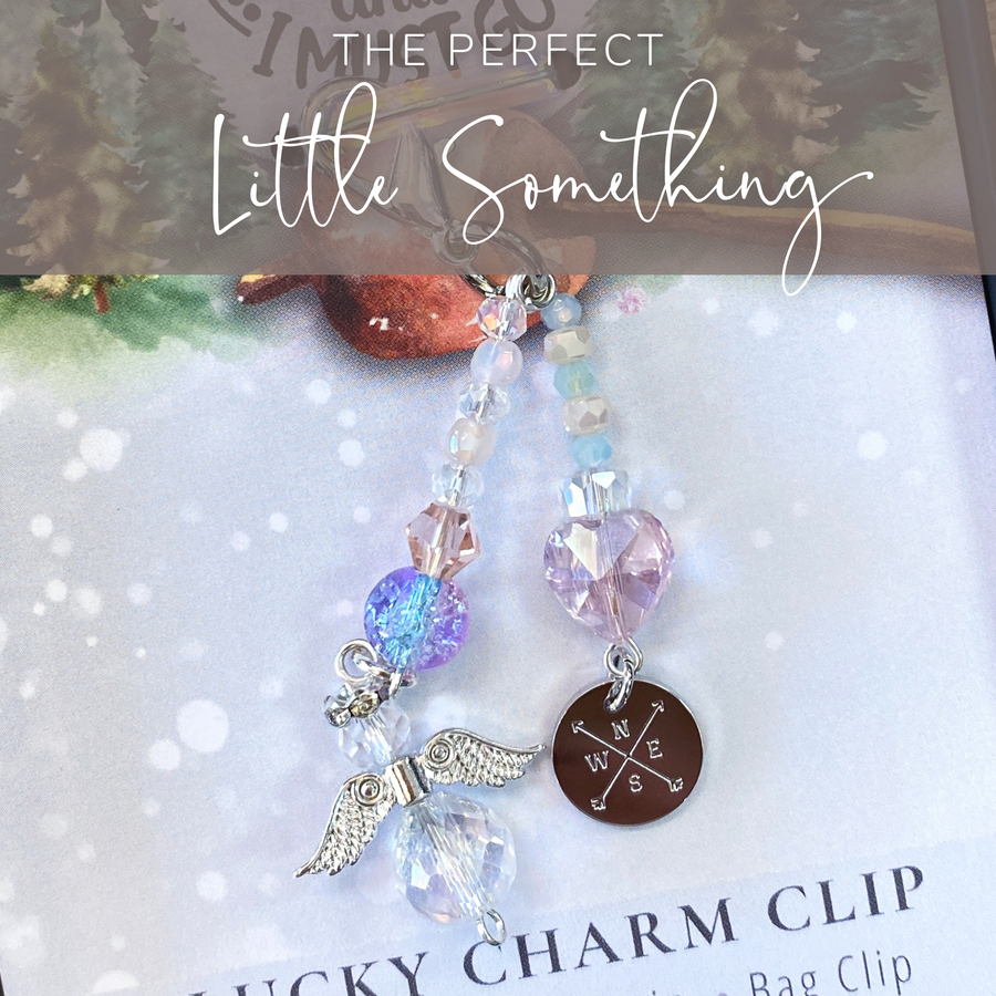 Mountain Girl Charm Clip, 'Compass' charm, that PERFECT little something!