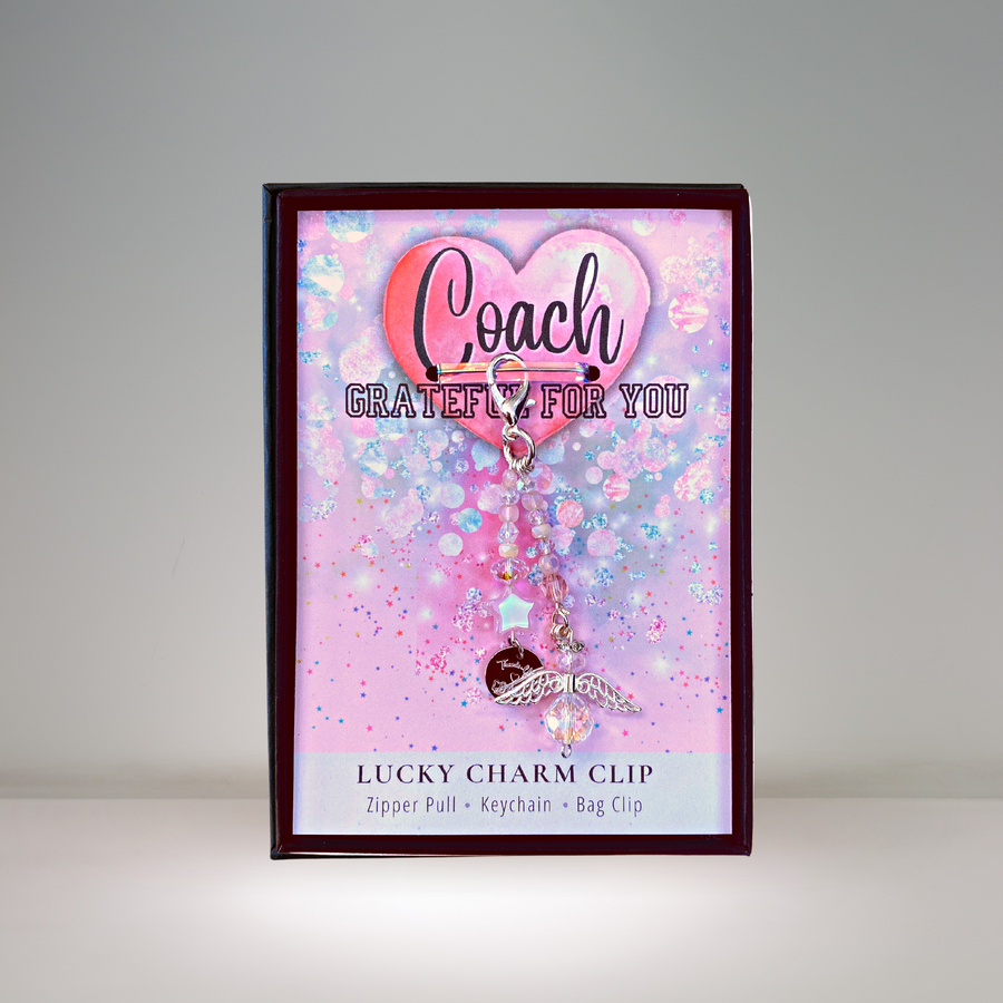 Coach Charm Clip, 'Thank you Coach' charm, the PERFECT little something!
