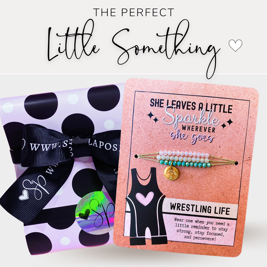 Wrestling Life Charm Bracelet Set with gift ready packaging, the PERFECT little something.
