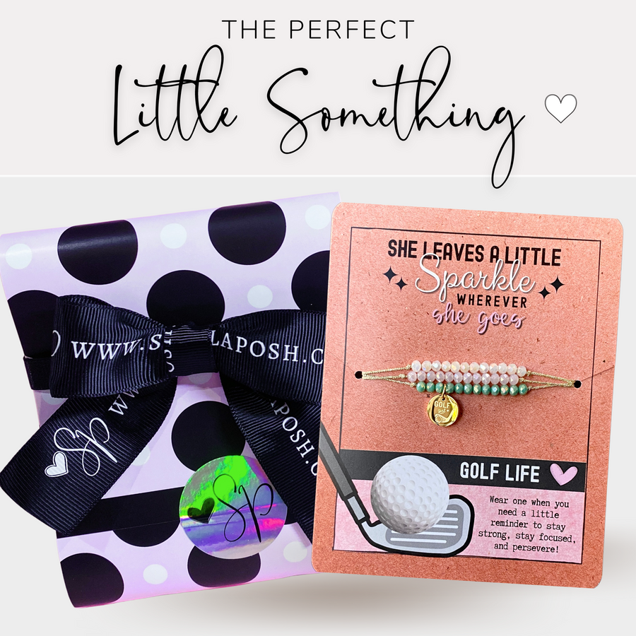 Golf Life Charm Bracelet Set with gift ready packaging; the PERFECT little something.