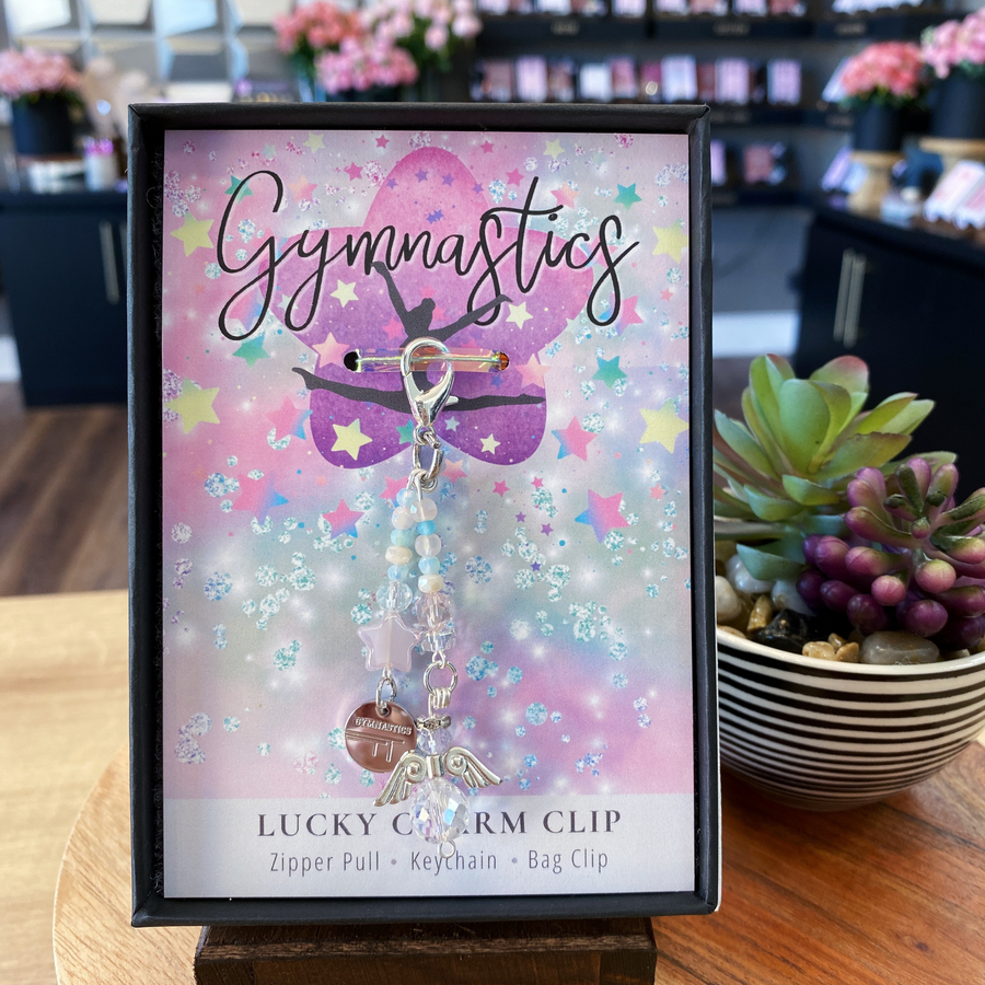Gymnastics Charm Clip, 'Gymnastics' charm, that PERFECT little something.