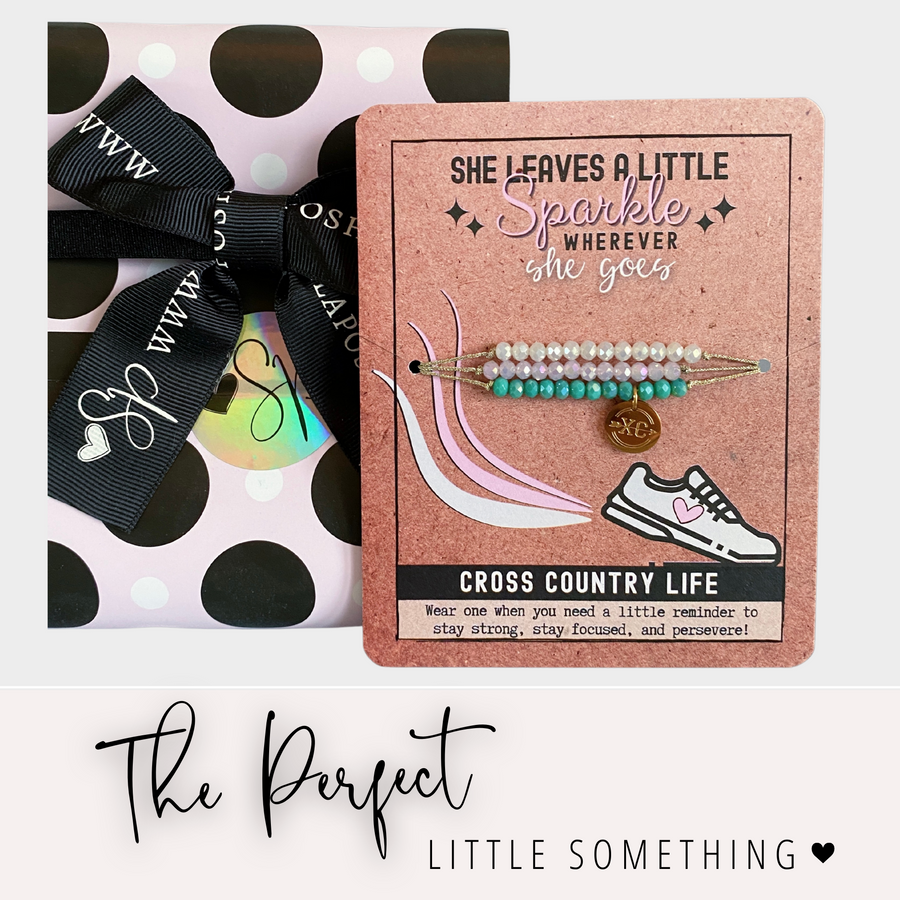 Cross Country Life Charm Life Bracelet Set with gift ready packaging; the PERFECT little something.