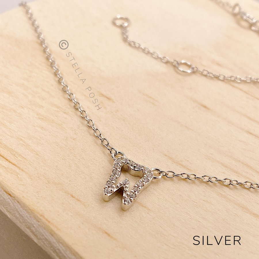 Dainty Tooth .925 silver necklace.