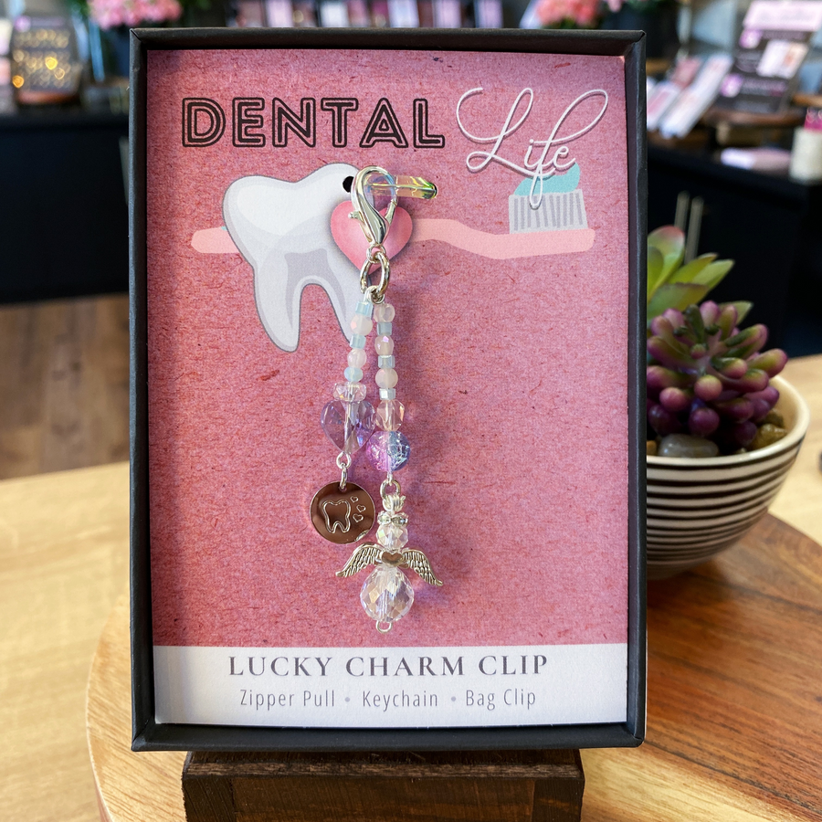 Dental Life Charm Clip, with 'Tooth' charm, that PERFECT little something!