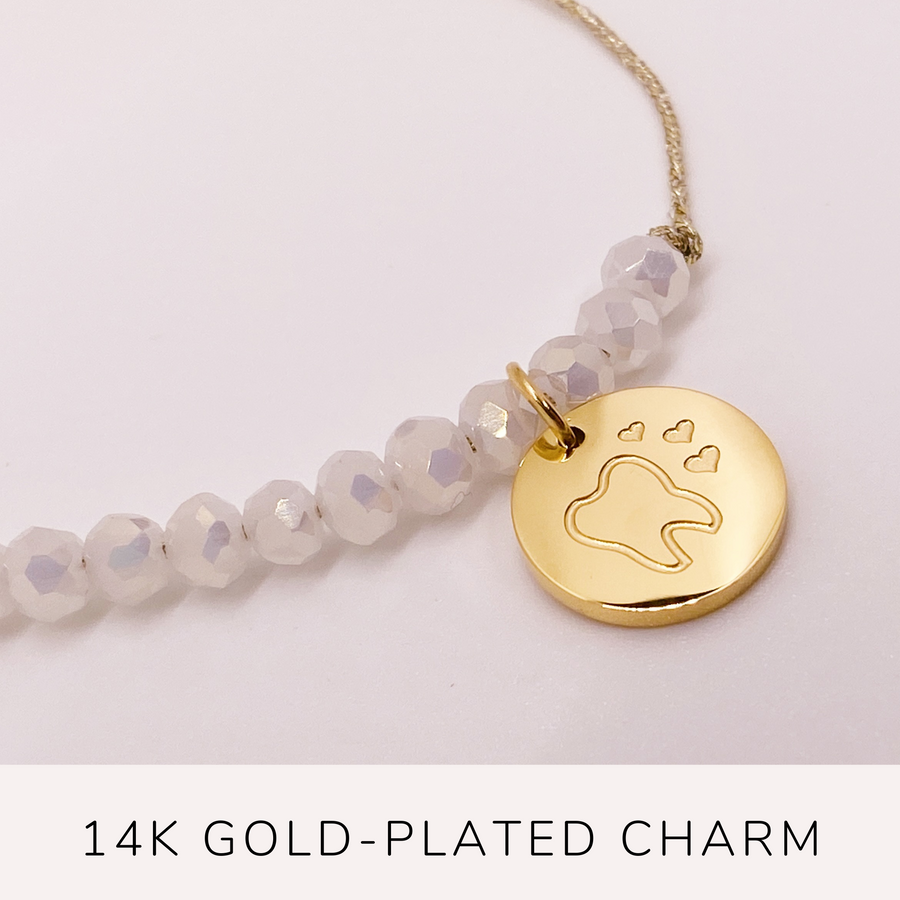 Amazing Dental Hygienist Charm Bracelet with 14K Gold plated 'Tooth' charm.
