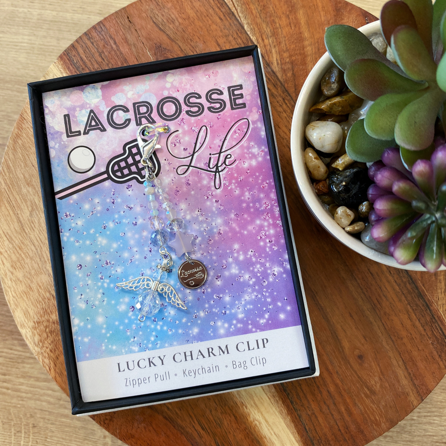 Lacrosse Life Charm Clip, 'Lacrosse' charm, that PERFECT little something!