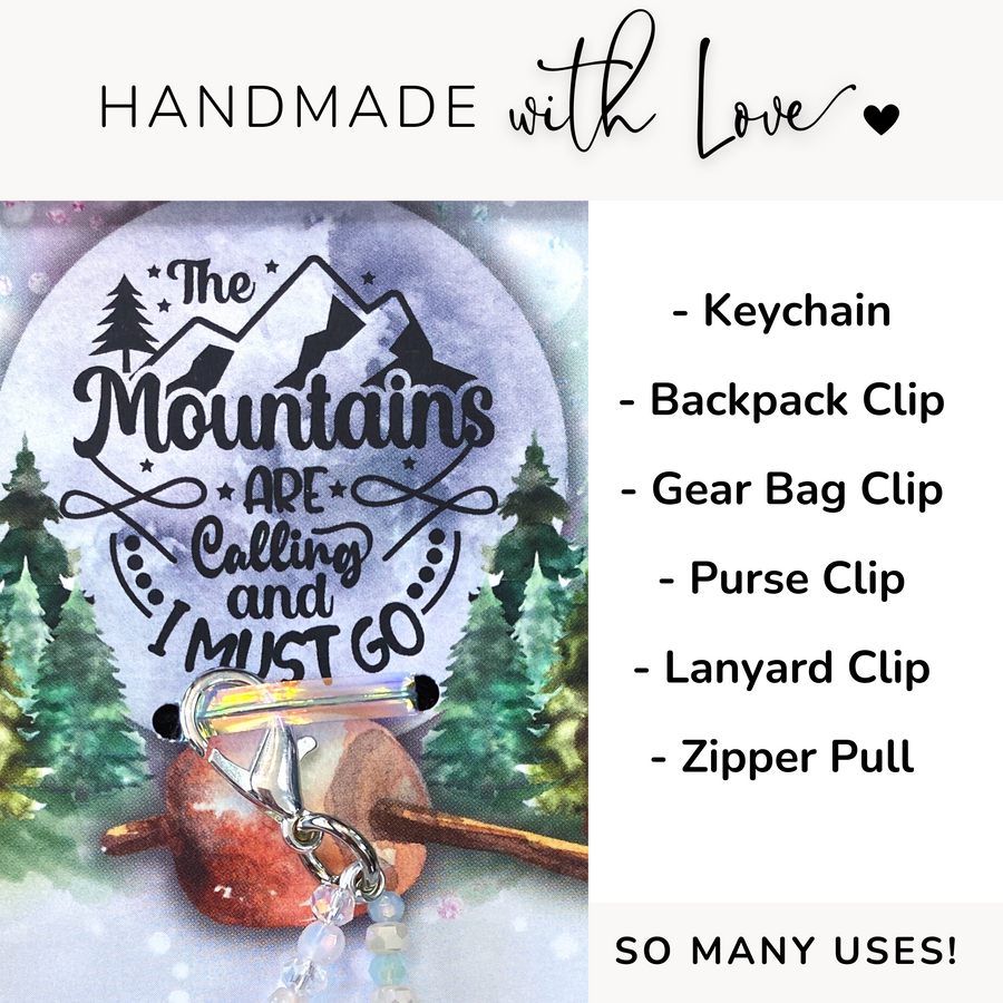 So Many Uses! Mountain Girl Charm Clip, handmade with love!