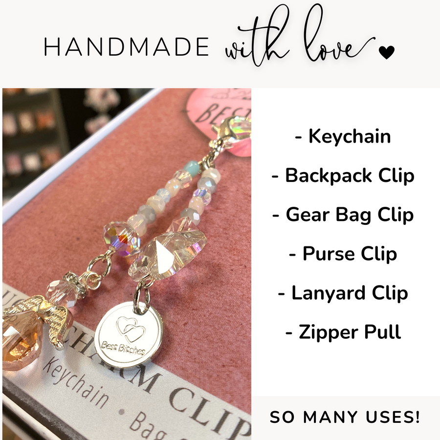 So Many Uses, Best Friends Charm Clip, handmade with love!