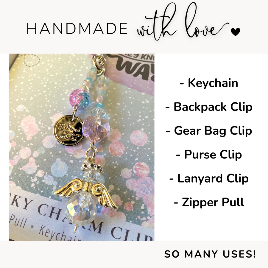 So Many Uses! Follow Your Dreams Charm Clip, handmade with love!
