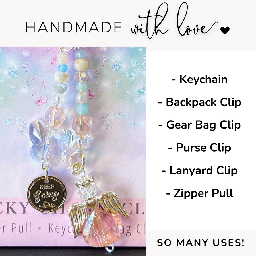 So Many Uses! Best Wishes Charm Clip, handmade with love!