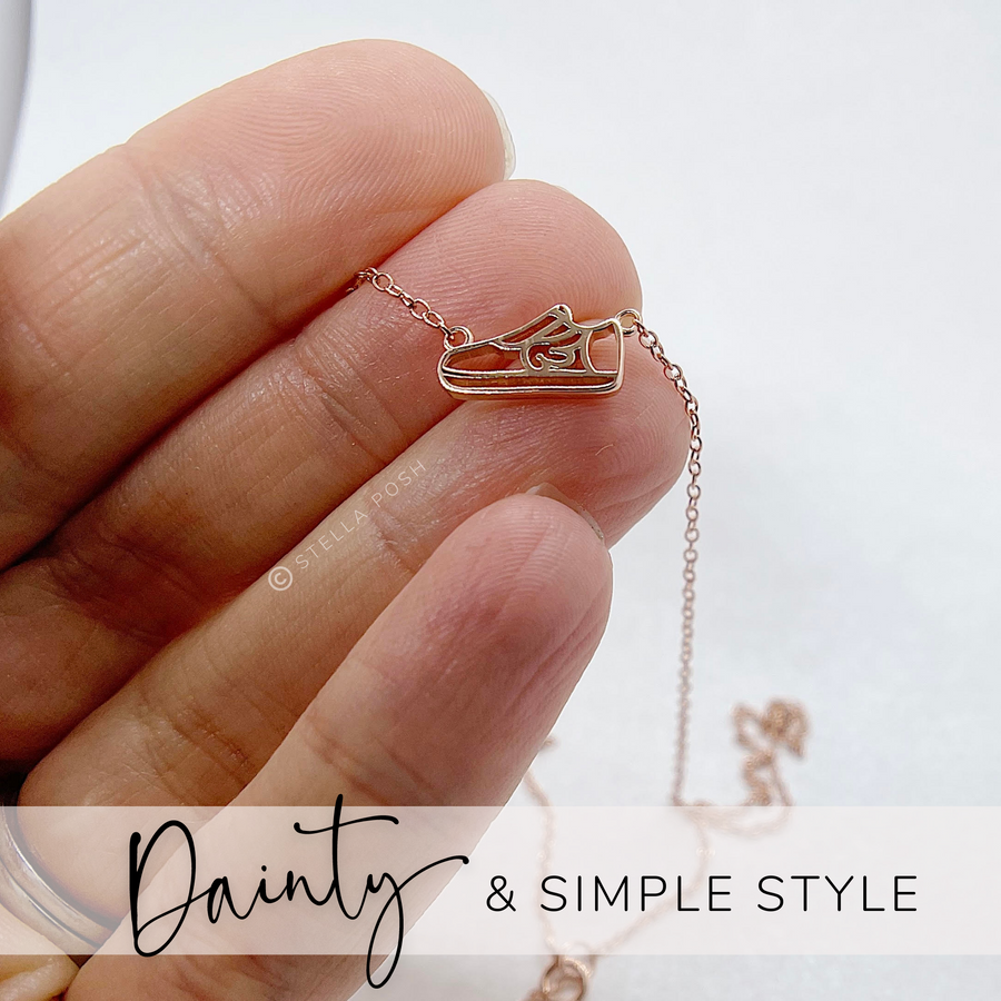 .925 silver Dainty Runner Necklace.