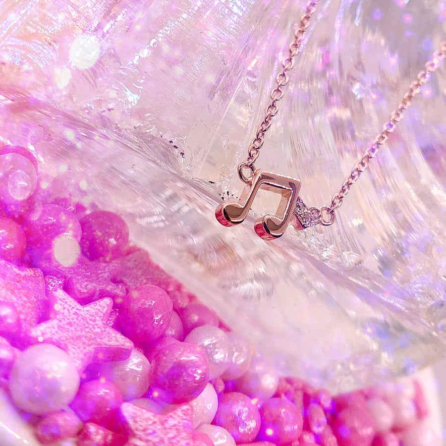 Tiny .925 silver Necklace with premium cubic zirconias.