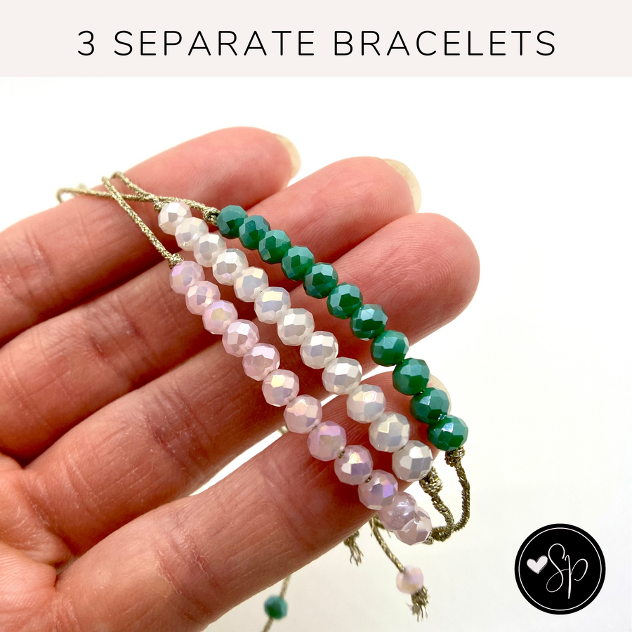 Bracelet Set has 3 separate bracelets.