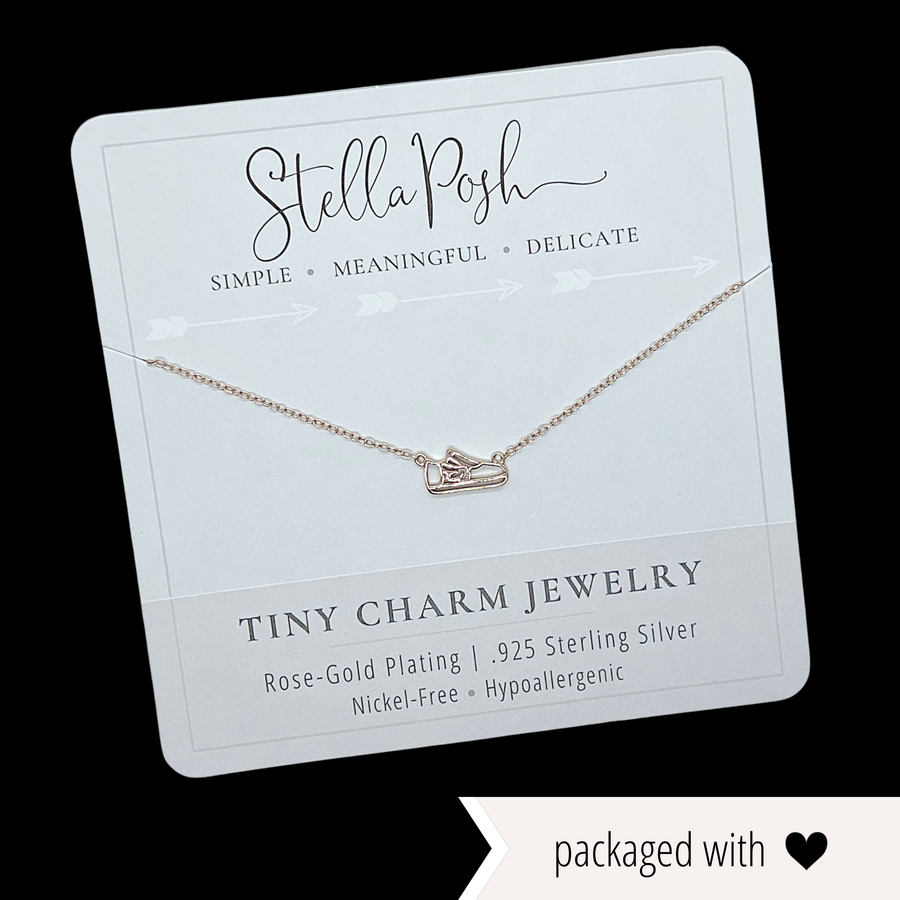 .925 silver Dainty Runner Necklace, packaged with love.