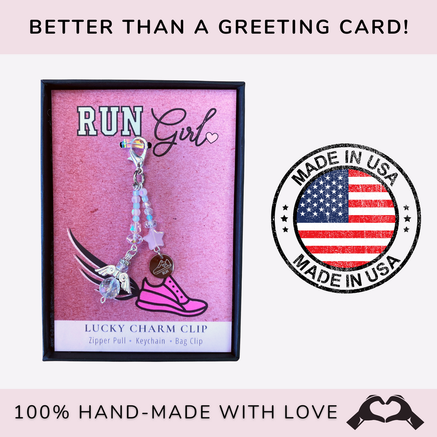 Run Girl Charm Clip, 'Run Shoe' charm, that PERFECT little something!