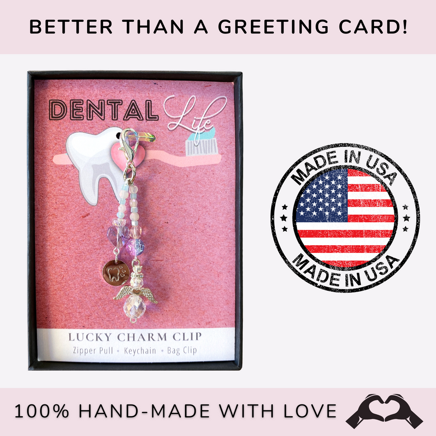 Dental Life Charm Clip Dental Life Charm Clip, with 'Tooth' charm, handmade with love..