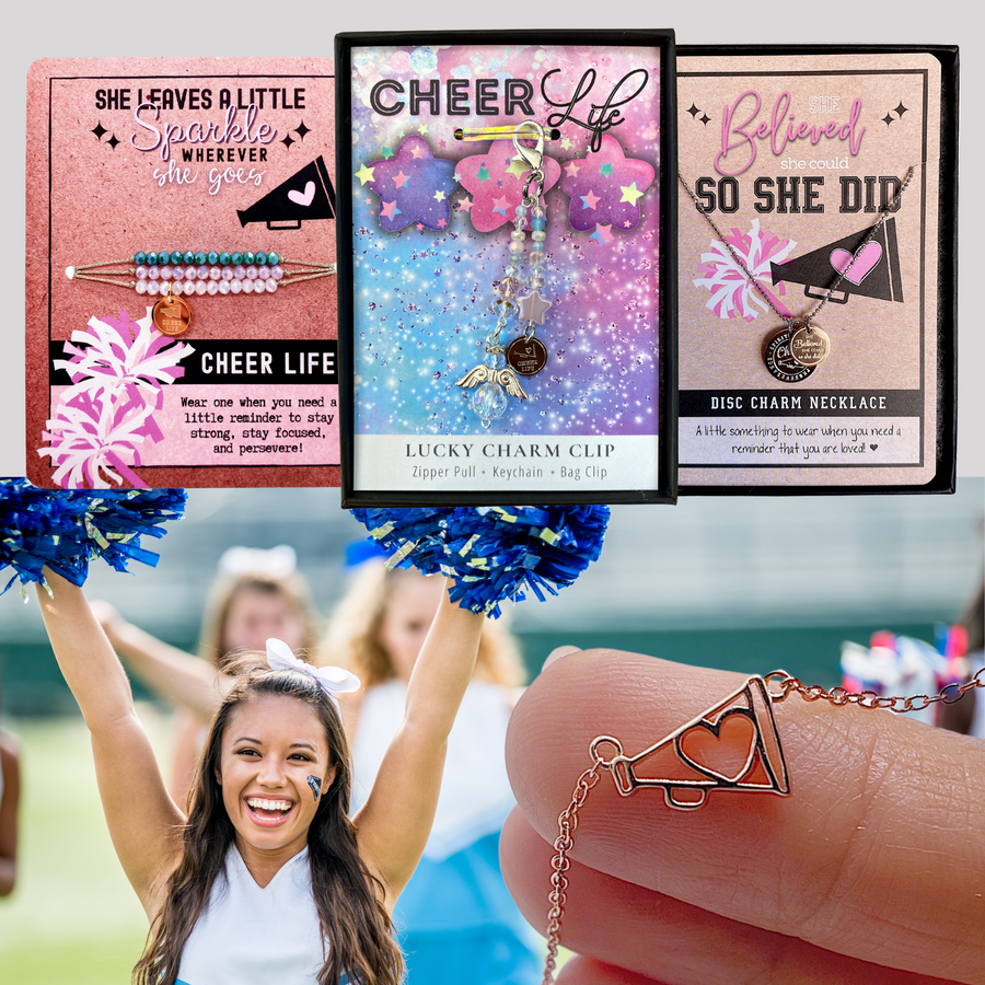 Pretty Teen Girl showcasing Stella Posh Cheer jewelry and products.