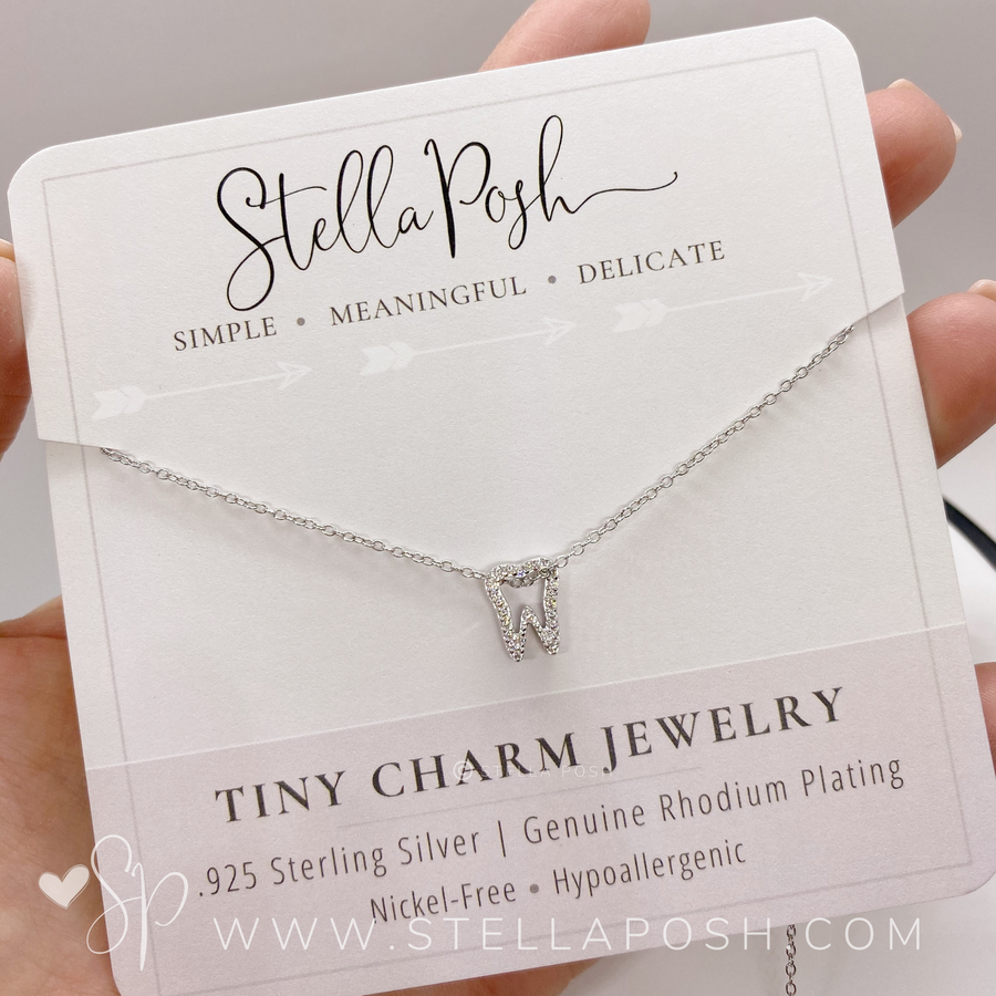 .925 silver Tooth Necklace.