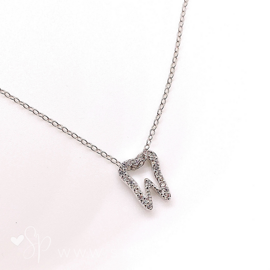 .925 silver Tooth Necklace.